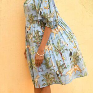 CharleeTropical Jungle Print Mini Dress